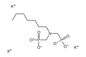 tripotassium hydrogen [(heptylimino)bis(methylene)]bisphosphonate Structure