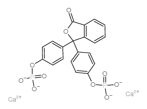 dicalcium,[4-[3-oxo-1-(4-phosphonatooxyphenyl)-2-benzofuran-1-yl]phenyl] phosphate Structure