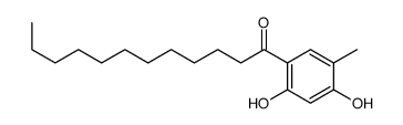 1-(2,4-dihydroxy-5-methylphenyl)dodecan-1-one结构式