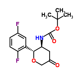 N-[(2R,3S)-2-(2,5-二氟苯基)四氢-5-氧代-2H-吡喃-3-基]氨基甲酸叔丁酯图片