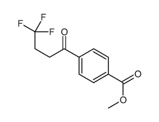 甲基 4-(4,4,4-三氟丁酰基)苯甲酸结构式
