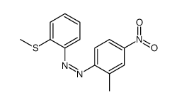 (2-methyl-4-nitrophenyl)-(2-methylsulfanylphenyl)diazene Structure