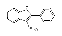 2-吡啶-3-基-3H-吲哚-3-甲醛结构式