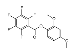 (2,4-dimethoxyphenyl) 2,3,4,5,6-pentafluorobenzoate结构式
