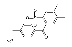 sodium,4,5-dimethyl-2-(4-methylbenzoyl)benzenesulfonate结构式