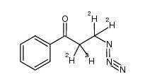 [2-d2,3-d2]-3-azido-1-phenyl-propan-1-one Structure