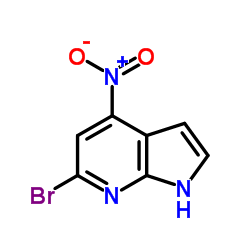 4-硝基-6-溴-7-氮杂吲哚结构式