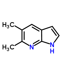 5,6-二甲基-7-氮杂吲哚结构式