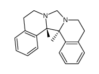 (+-)-N,N'-Methylen-bis-<1-methyl-1,2,3,4-tetrahydro-isochinolinyl-(1)>结构式