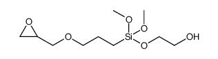 3-glycidoxypropyl(2-hydroxyethoxy)dimethoxysilane Structure