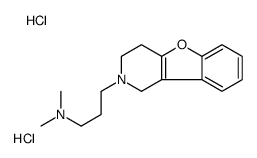 Benzofuro(3,2-c)pyridine, 1,2,3,4-tetrahydro-2-(3-(dimethylamino)propy l)-, dihydrochloride structure