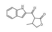 4,5-dihydro-3-indol-2-ylcarbonyl-4-methylfuran-2-one Structure