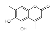 Coumarin, 5,6-dihydroxy-4,7-dimethyl- (6CI)结构式