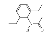 acetic acid-(2,6-diethyl-N-chloro-anilide)结构式