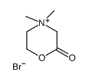 4,4-dimethylmorpholin-4-ium-2-one,bromide结构式