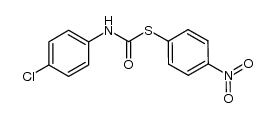 S-p-nitrophenyl N-p-chlorophenylthiocarbamate Structure