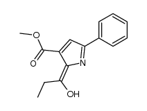 (Z)-methyl 2-(1-hydroxypropylidene)-5-phenyl-2H-pyrrole-3-carboxylate结构式