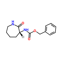 Benzyl [(3R)-2-oxo-3-azepanyl]carbamate Structure