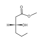 (3R)-3-羟基己酸甲酯结构式