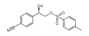 (R)-2-(4-cyanophenyl)-2-hydroxyethyl 4-methylbenzenesulfonate结构式