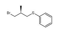 (S)-2-methyl-3-phenylthiopropyl bromide结构式