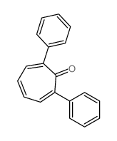 2,4,6-Cycloheptatrien-1-one,2,7-diphenyl-结构式