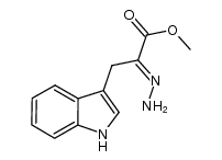 methyl 2-hydrazono-3-(1H-indol-3-yl)propanoate结构式