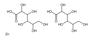 2,3,4,5,6-pentahydroxyhexanoic acid,zinc Structure
