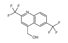 4-Quinolinemethanol, 2,6-bis(trifluoromethyl)- Structure