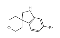 6-BROMO-2',3',5',6'-TETRAHYDROSPIRO[INDOLINE-3,4'-PYRAN]结构式