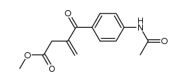 methyl 3-(4-acetamidobenzoyl)but-3-enoate结构式