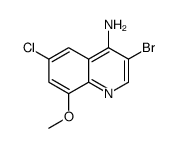4-Amino-3-bromo-6-chloro-8-methoxyquinoline Structure