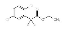 2-(2,5-二氯苯基)-2,2-二氟乙酸乙酯结构式