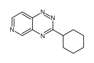 3-cyclohexylpyrido[3,4-e][1,2,4]triazine结构式