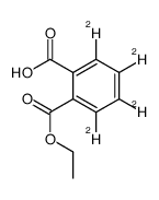 邻苯二甲酸单乙酯-D4结构式