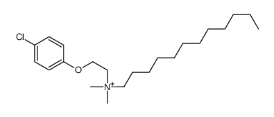 2-(4-chlorophenoxy)ethyl-dodecyl-dimethylazanium Structure