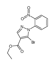 5-溴-1-(2-硝基苯基)-1H-吡唑-4-羧酸乙酯结构式