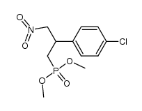 Dimethyl 2-(4-chlorophenyl)-3-nitropropylphosphonate结构式