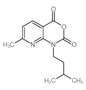 1-异戊基-7-甲基-1H-吡啶并[2,3-d][1,3]噁嗪-2,4-二酮结构式