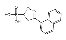 (3-naphthalen-1-yl-4,5-dihydro-1,2-oxazol-5-yl)phosphonic acid结构式