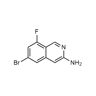 6-溴-8-氟异喹啉-3-胺结构式