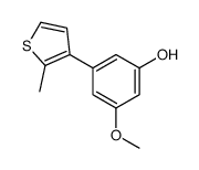 3-methoxy-5-(2-methylthiophen-3-yl)phenol Structure