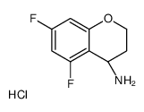 (R)-5,7-DIFLUOROCHROMAN-4-AMINE HYDROCHLORIDE Structure