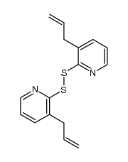 Bis(3-allyl-2-pyridine)disulfide结构式
