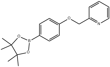 4-((吡啶-2-基)甲氧基)苯硼酸频哪醇酯结构式