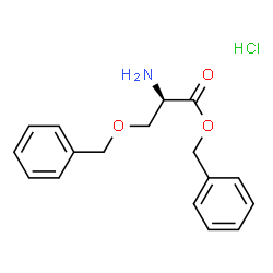 O-苄基-D-丝氨酸苄酯盐酸盐结构式