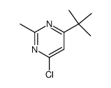4-(tert-butyl)-6-chloro-2-methylpyrimidine结构式