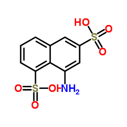 8-氨基萘-1,6-二磺酸结构式
