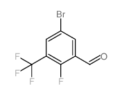 5-溴-2-氟-3-(三氟甲基)苯甲醛结构式