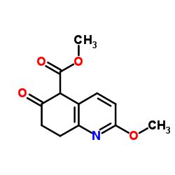 2-甲氧基-6-氧代-5,6,7,8-四氢喹啉-5-羧酸甲酯结构式